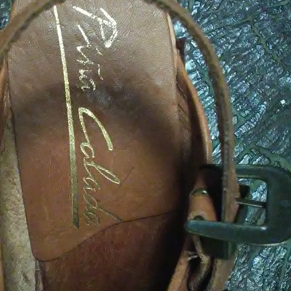 Vintage BoHo clog slingbacks - Picture 6 of 7